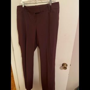 The Limited size 14L Cassidy fit plum pants NWT
